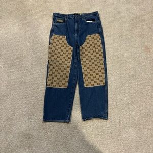 baggy double knee monet jeans